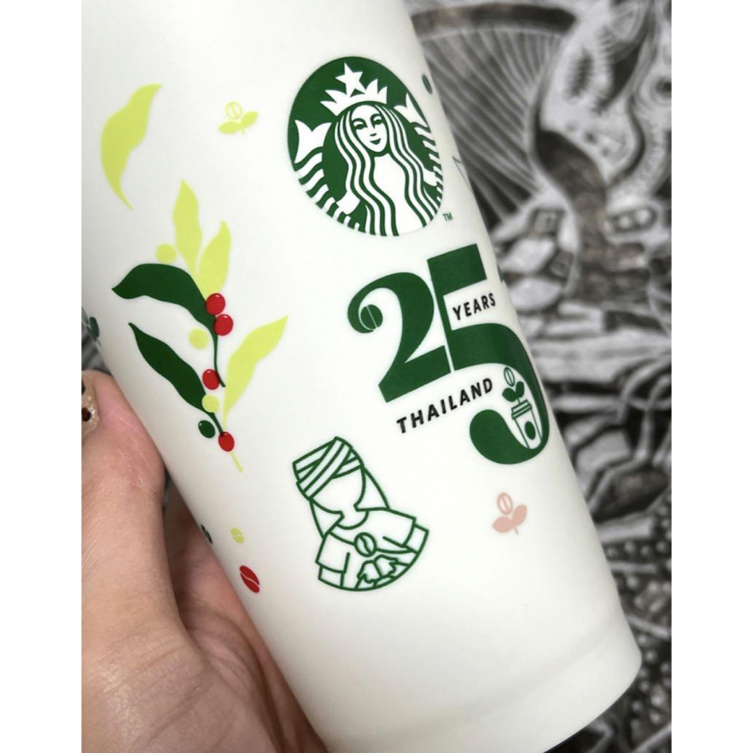 Starbucks Coffee(スターバックスコーヒー)の海外限定　スターバックス　タイ　非売品　リユーザブルカップ　25周年　イベント インテリア/住まい/日用品のキッチン/食器(容器)の商品写真