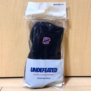 アンディフィーテッド(UNDEFEATED)のUNDEFEATED QUARTER SOCKS " BLACK "(ソックス)