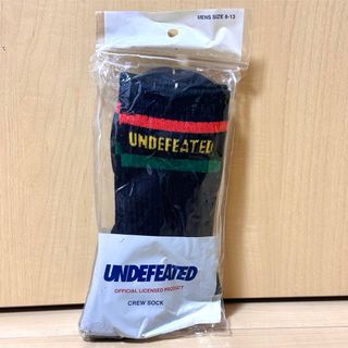 アンディフィーテッド(UNDEFEATED)のUNDEFEATED CREW SOCKS " BLACK "(ソックス)