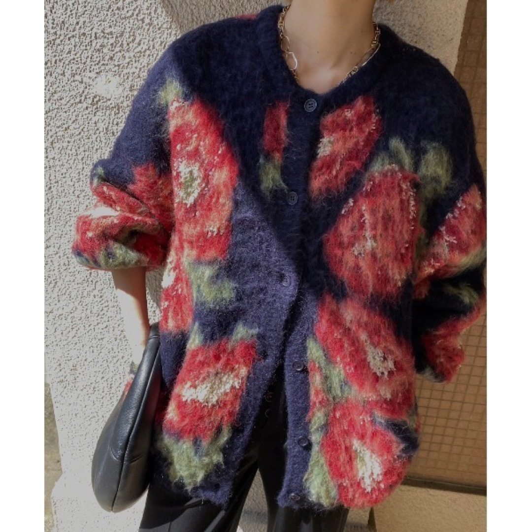 Ameri VINTAGE(アメリヴィンテージ)のVERONICA JACQUARD KNIT CARDIGAN レディースのトップス(カーディガン)の商品写真