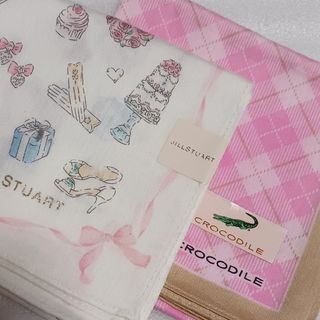 ジルスチュアート(JILLSTUART)の値下げ📌ジルスチュアート&ラコステ☆大判ハンカチ２枚セット🎀(ハンカチ)