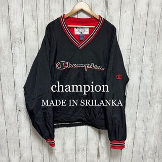 Champion チャンピオン 黒 ビッグサイズ  ナイロンジャケット アウター