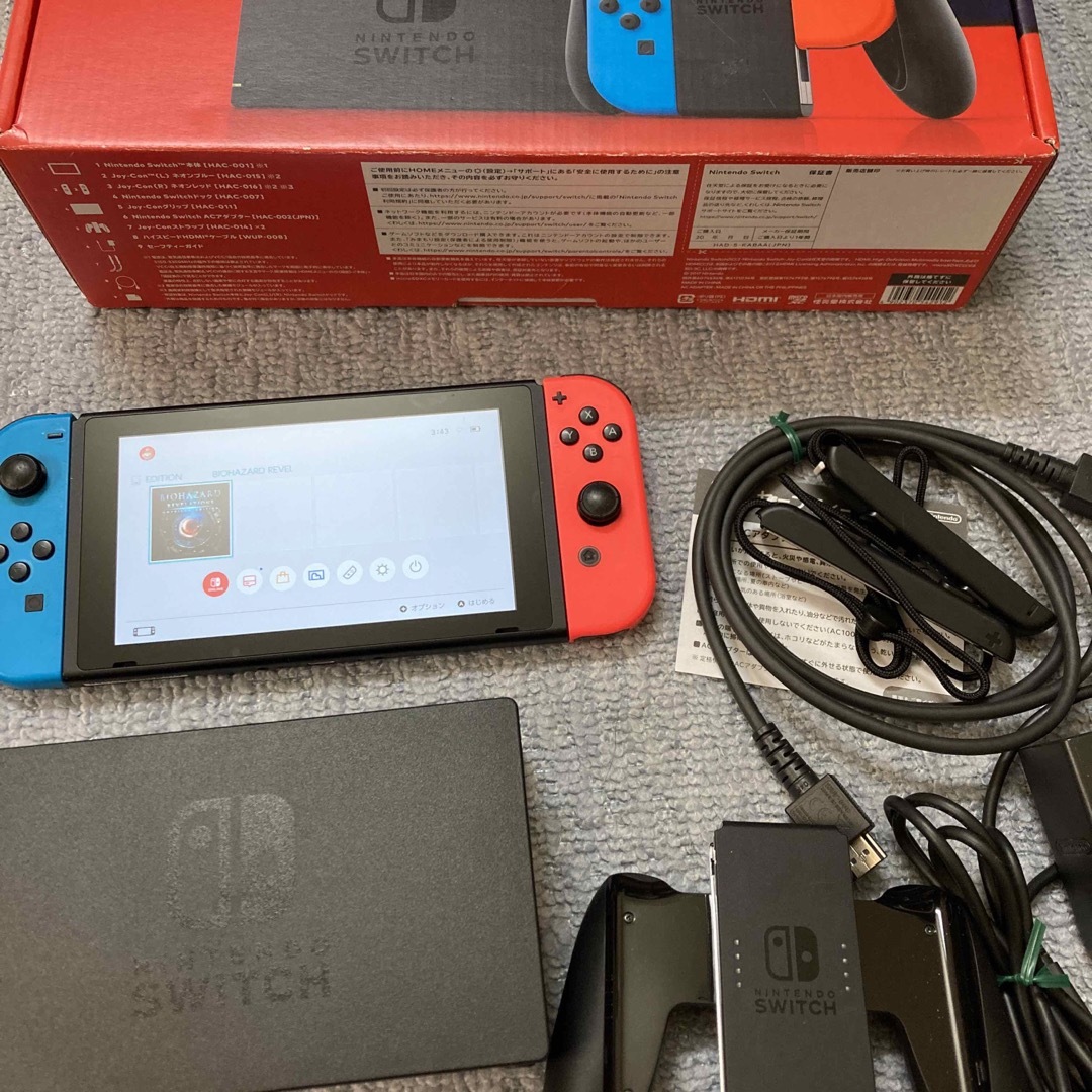 Nintendo Switch - Nintendo Switch JOY-CON(L) (R)本体セット中古動作