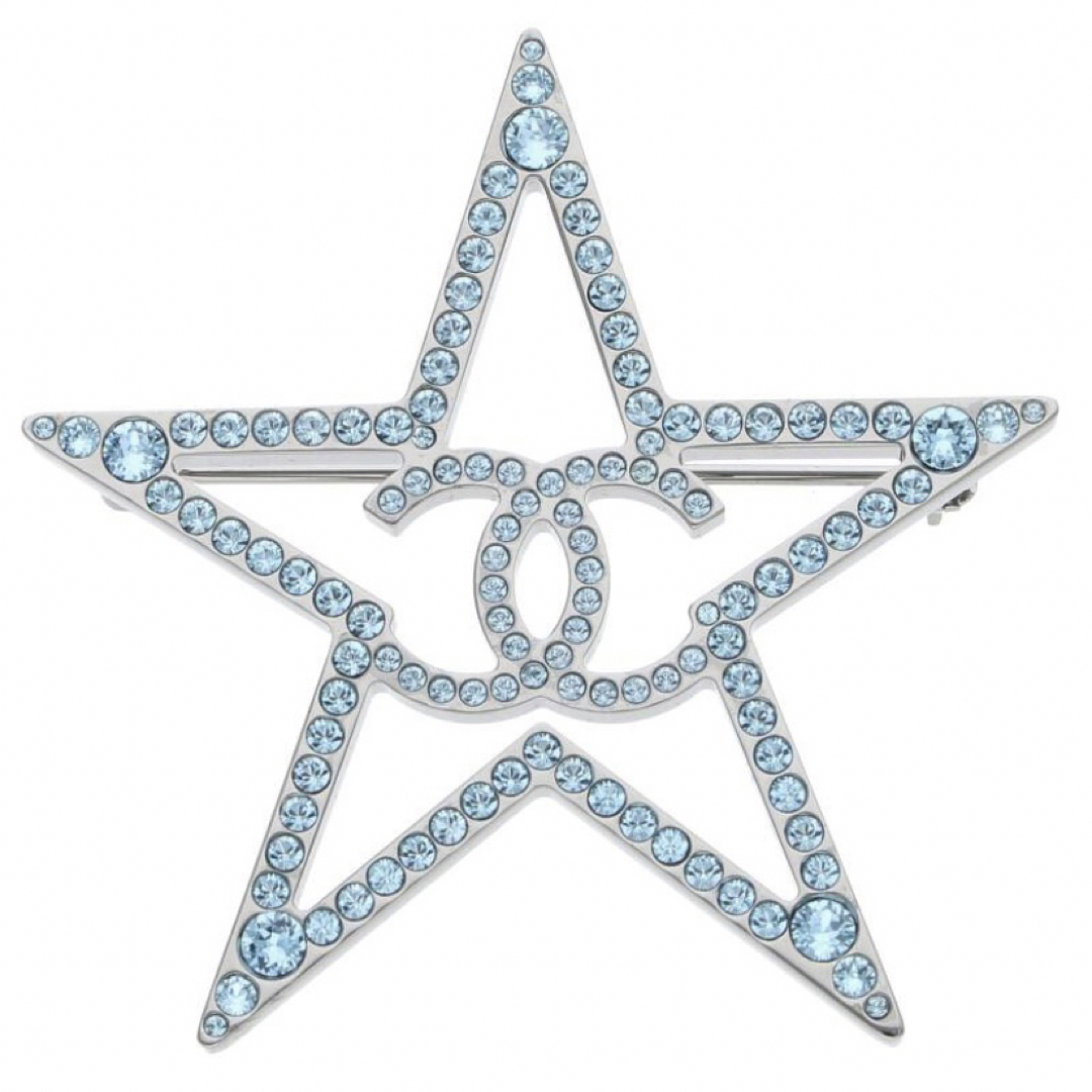 CHANEL - ☆美品☆ シャネル CCマーク ラインストーン ブローチ CHANEL - ☆美品☆ シャネル CCマーク ラインストーン ブローチ