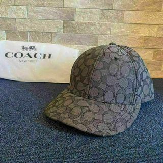 【新品　正規品】COACH 総柄　ベースボールキャップ 男女兼用