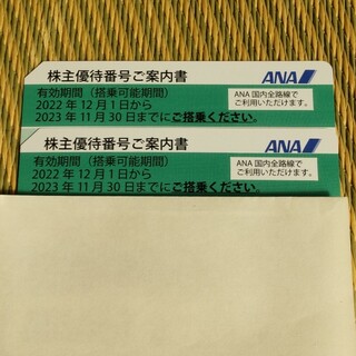 エーエヌエー(ゼンニッポンクウユ)(ANA(全日本空輸))のANA株主優待券　2枚(ショッピング)