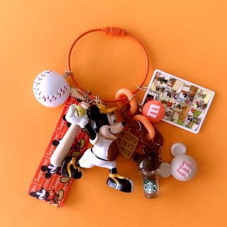 ミニーマウス(ミニーマウス)のじゃらじゃらキーホルダー⚾️ストライク〜⚾️(キーホルダー/ストラップ)