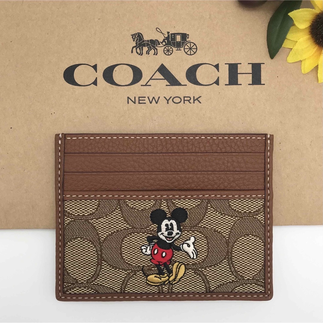 DISNEY X COACHコラボ スリムIDカードケース ミッキーマウス 新品 | フリマアプリ ラクマ