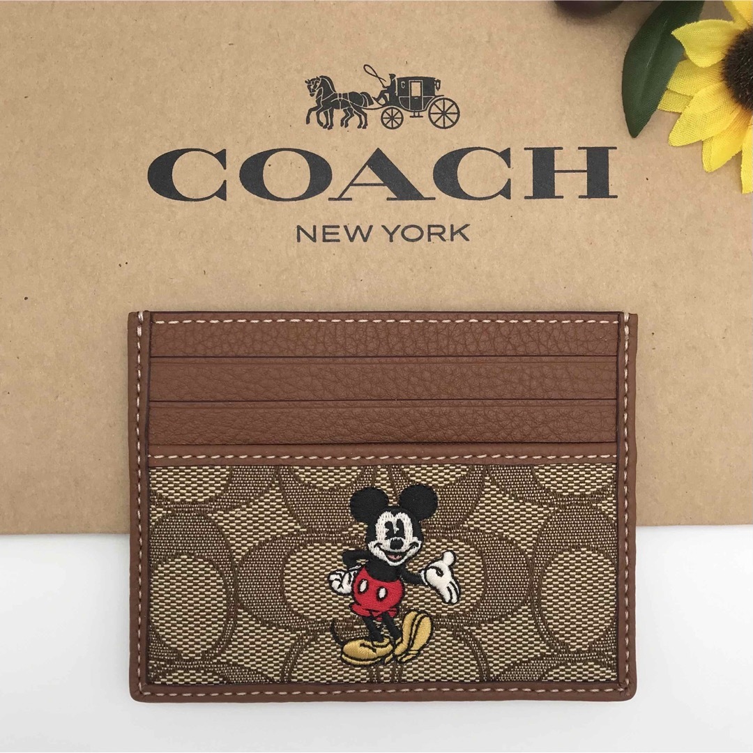 COACH(コーチ)のDISNEY X COACHコラボ スリムIDカードケース ミッキーマウス 新品 メンズのファッション小物(名刺入れ/定期入れ)の商品写真
