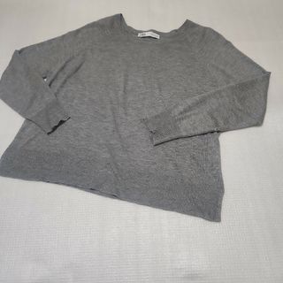 ザラ(ZARA)のザラ　トップス　グレー(カットソー(長袖/七分))