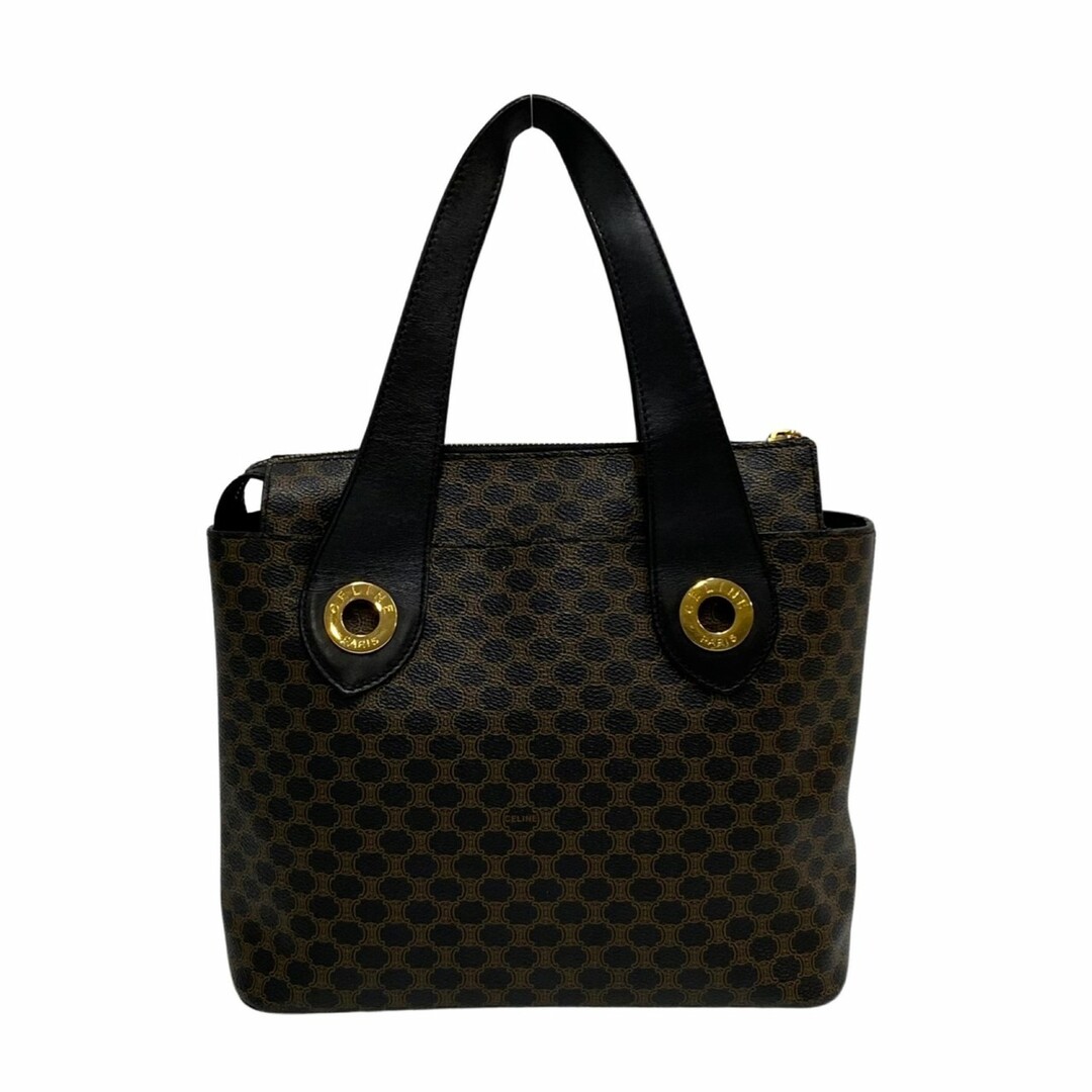 極 美品 CELINE セリーヌ マカダム ブラゾン トリオンフ サークルロゴ