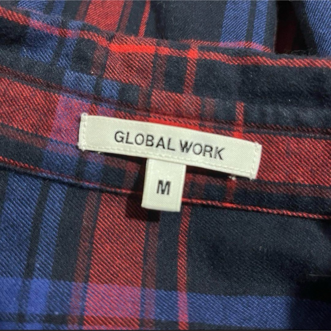 GLOBAL WORK(グローバルワーク)の【美品】GLOBAL WORK 長袖 チェック シャツ レディース レディースのトップス(シャツ/ブラウス(長袖/七分))の商品写真