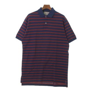 グッチ(Gucci)のGUCCI グッチ ポロシャツ S 青x赤x緑(ボーダー) 【古着】【中古】(ポロシャツ)