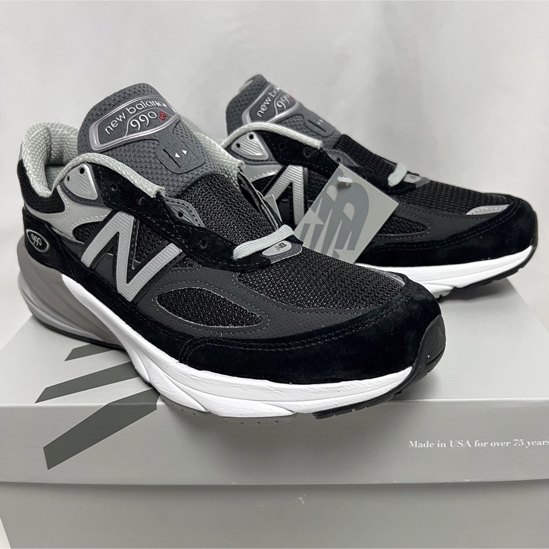 New Balance - 27cm 新品 USA製 ニューバランス 990 V6 スニーカー 黒 ...