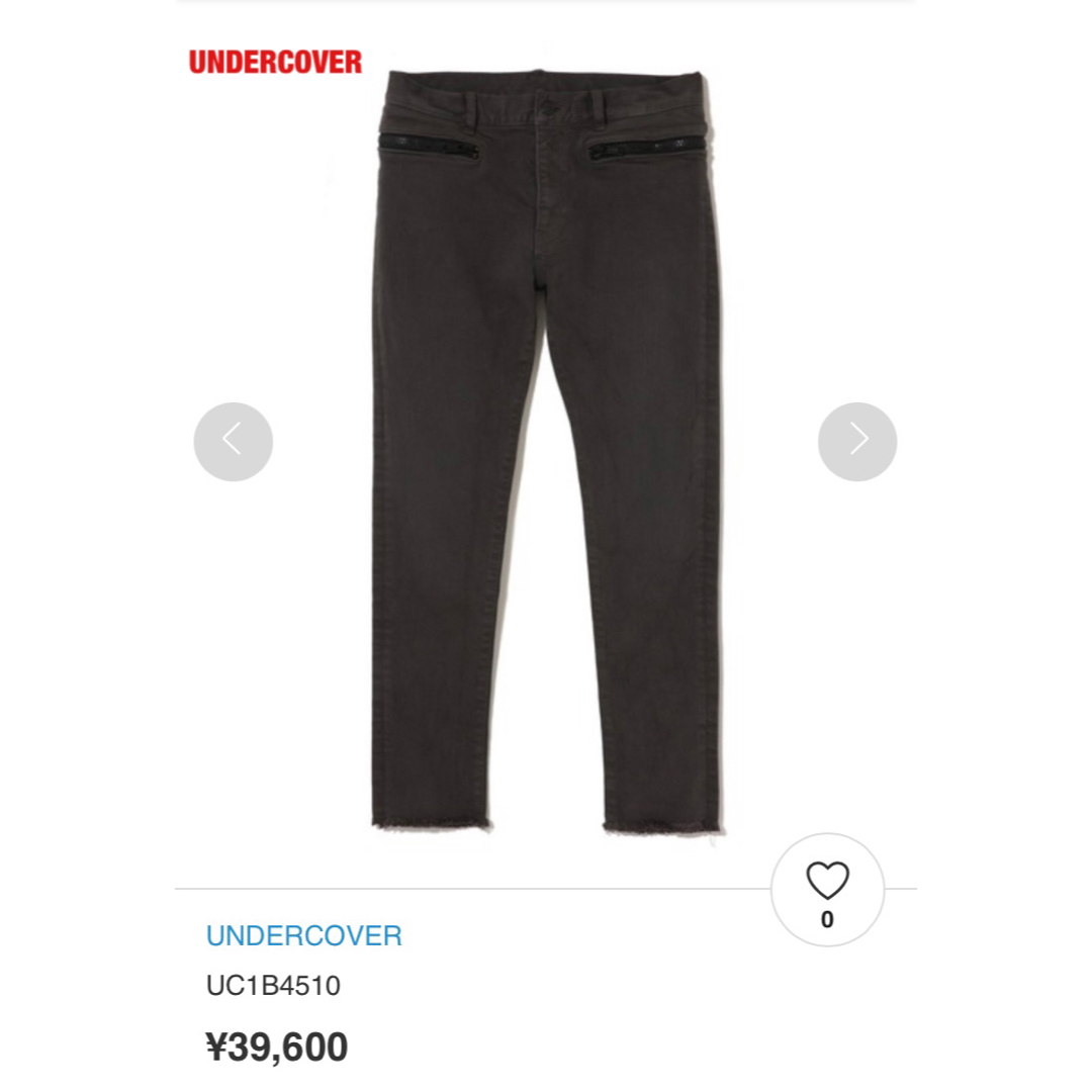 UNDERCOVER(アンダーカバー)の【新品】UNDERCOVER　アンダーカバー　デニムパンツ　裾断ち切り　タグ付き メンズのパンツ(デニム/ジーンズ)の商品写真