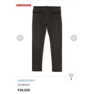 アンダーカバー(UNDERCOVER)の【新品】UNDERCOVER　アンダーカバー　デニムパンツ　裾断ち切り　タグ付き(デニム/ジーンズ)