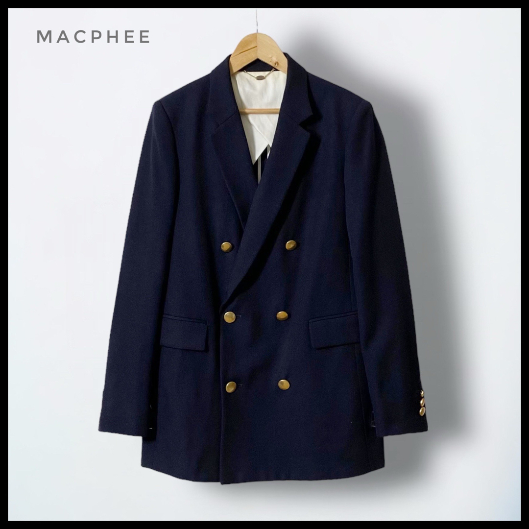 MACPHEE - 【MACPHEE】紺ブレ 金ボタン ネイビー ダブルジャケット