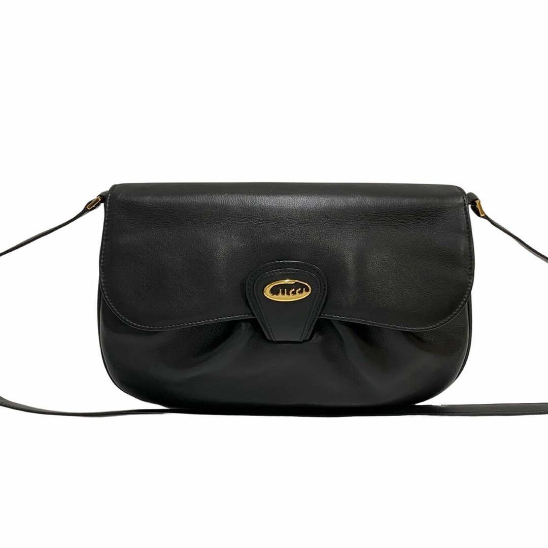 極 美品 GUCCI オールドグッチ グッチ ヴィンテージ ロゴ 金具 レザー