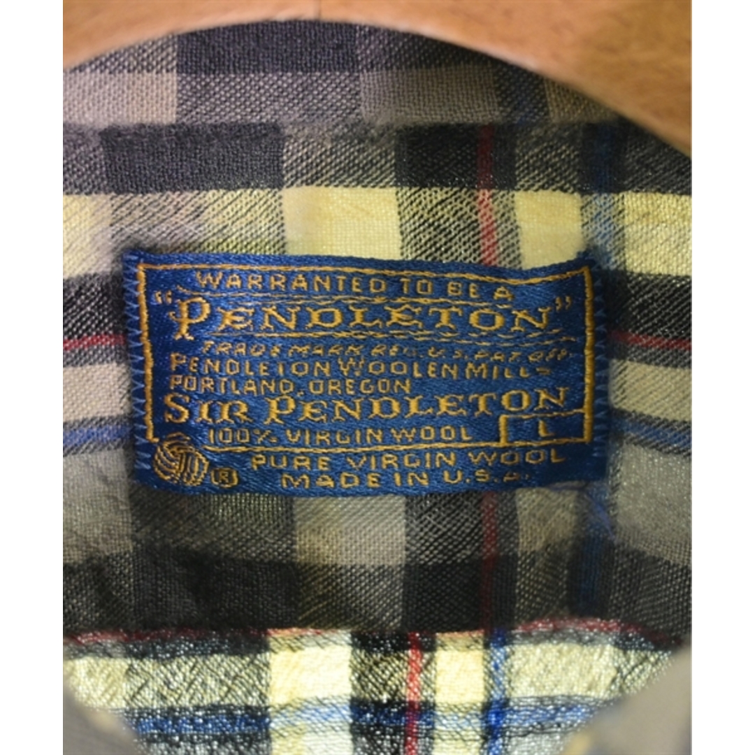 PENDLETON(ペンドルトン)のPENDLETON カジュアルシャツ L グレーx青x赤等(チェック) 【古着】【中古】 メンズのトップス(シャツ)の商品写真