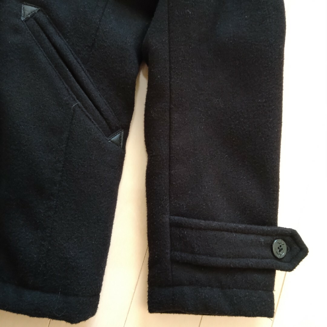 GU(ジーユー)のGU メンズピーコート　ブラック メンズのジャケット/アウター(ピーコート)の商品写真