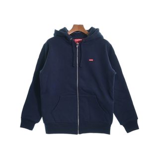 Supreme シュプリーム 裏サーマル アーチロゴ スウェットフーディ 紺M