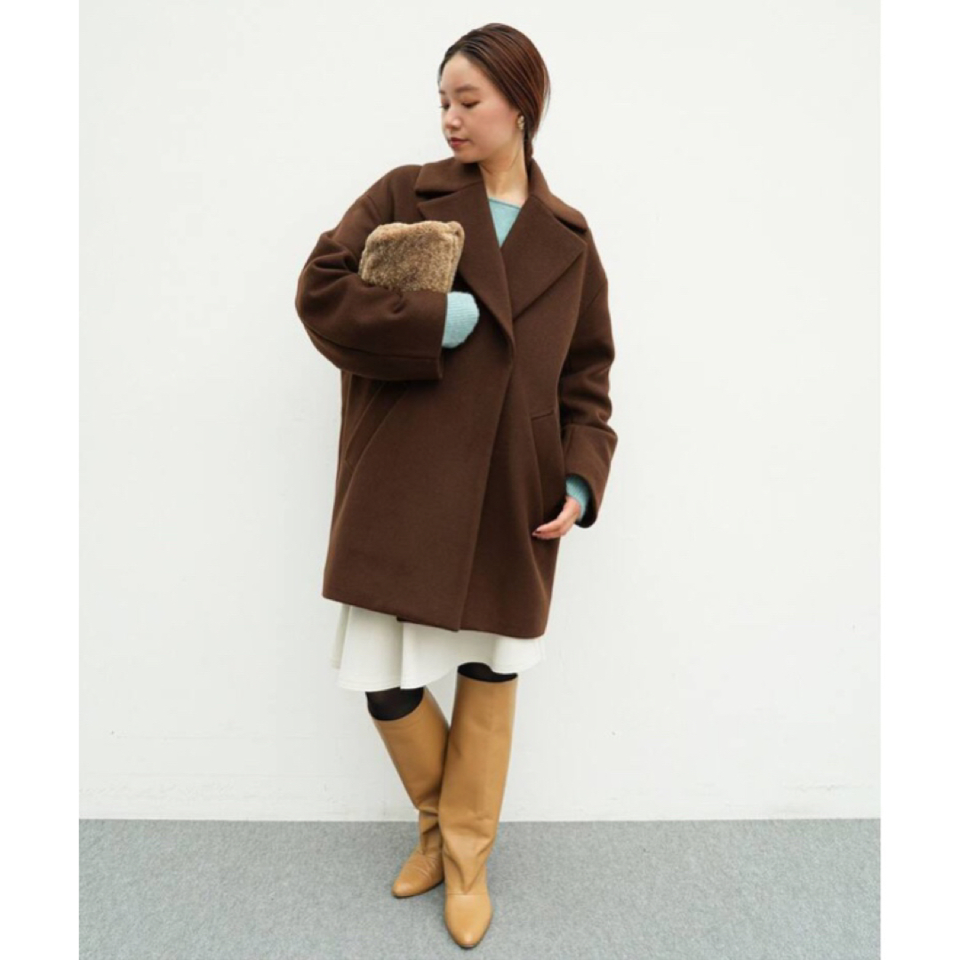 IENA(イエナ)のIENA MANTECO コクーンショートコート マンテコ レディースのジャケット/アウター(その他)の商品写真