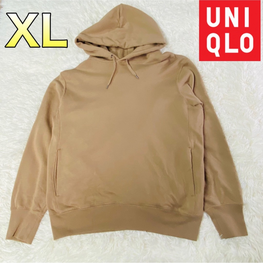 UNIQLO(ユニクロ)のユニクロ パーカ ベージュXLサイズ メンズのトップス(パーカー)の商品写真