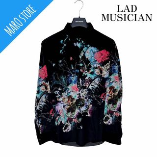 ラッドミュージシャン(LAD MUSICIAN)の【美品】LAD MUSICIAN デシンスタンダードシャツインクジェットフラワー(Tシャツ/カットソー(七分/長袖))