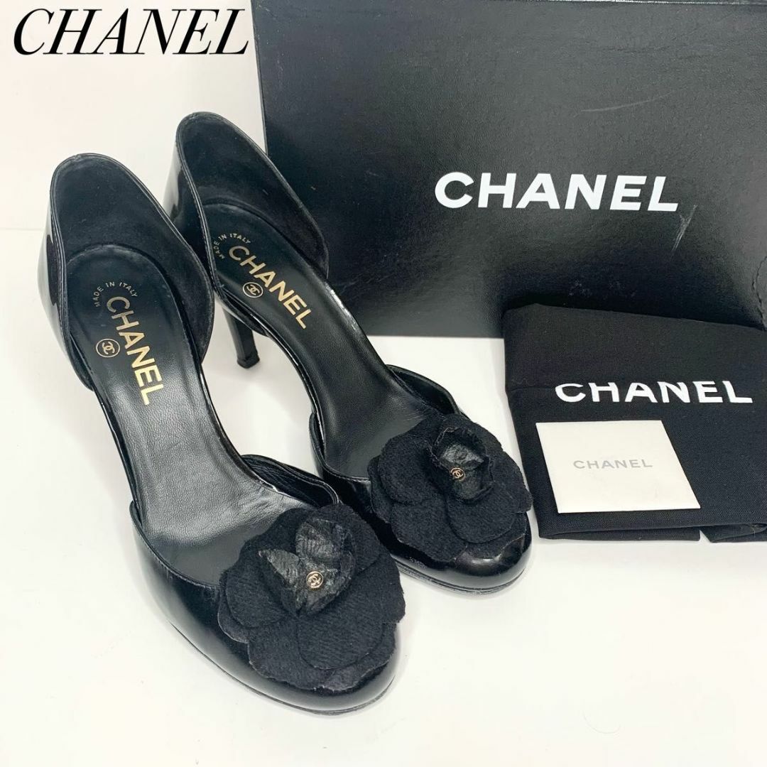 CHANEL カメリアパンプス　37