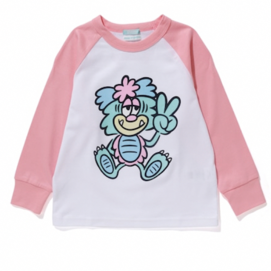 Girls Don't Cry(ガールズドントクライ)のVISTY 天竺 RAGLAN SLEEVE TEE キッズ/ベビー/マタニティのキッズ服女の子用(90cm~)(Tシャツ/カットソー)の商品写真