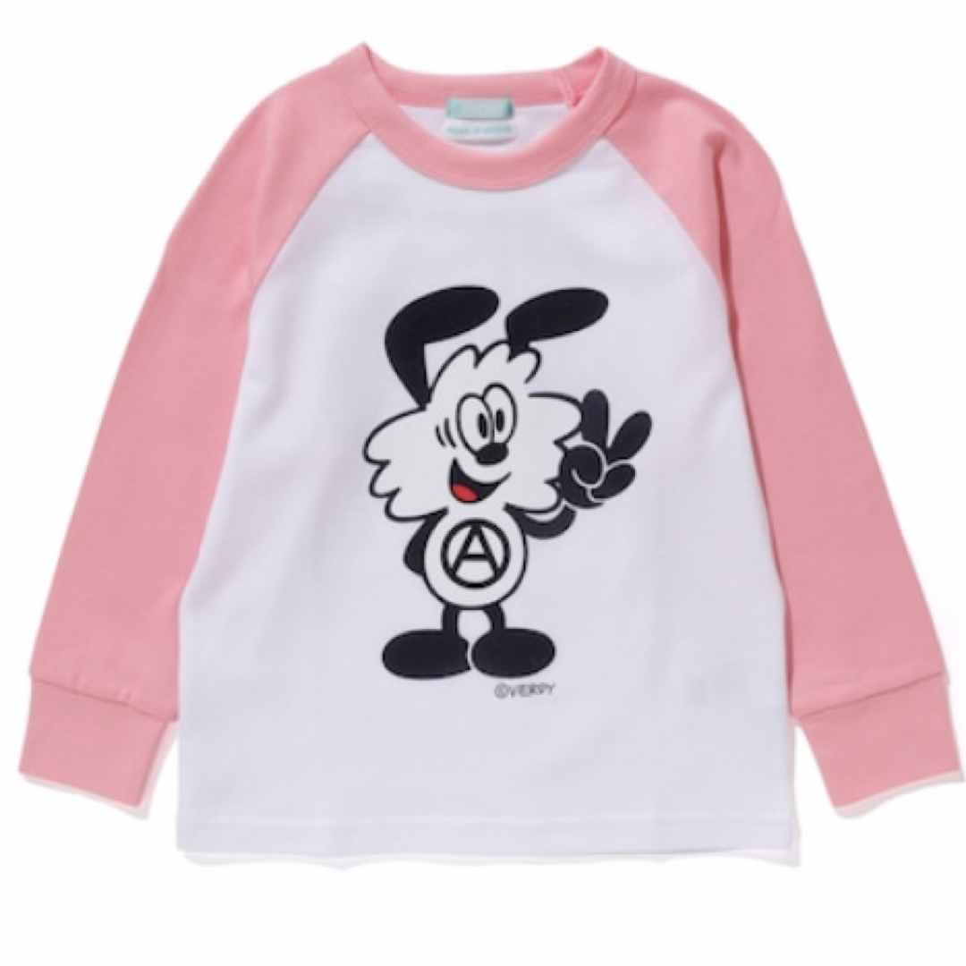 Girls Don't Cry(ガールズドントクライ)のVICK 天竺 RAGLAN SLEEVE TEE キッズ/ベビー/マタニティのキッズ服女の子用(90cm~)(Tシャツ/カットソー)の商品写真