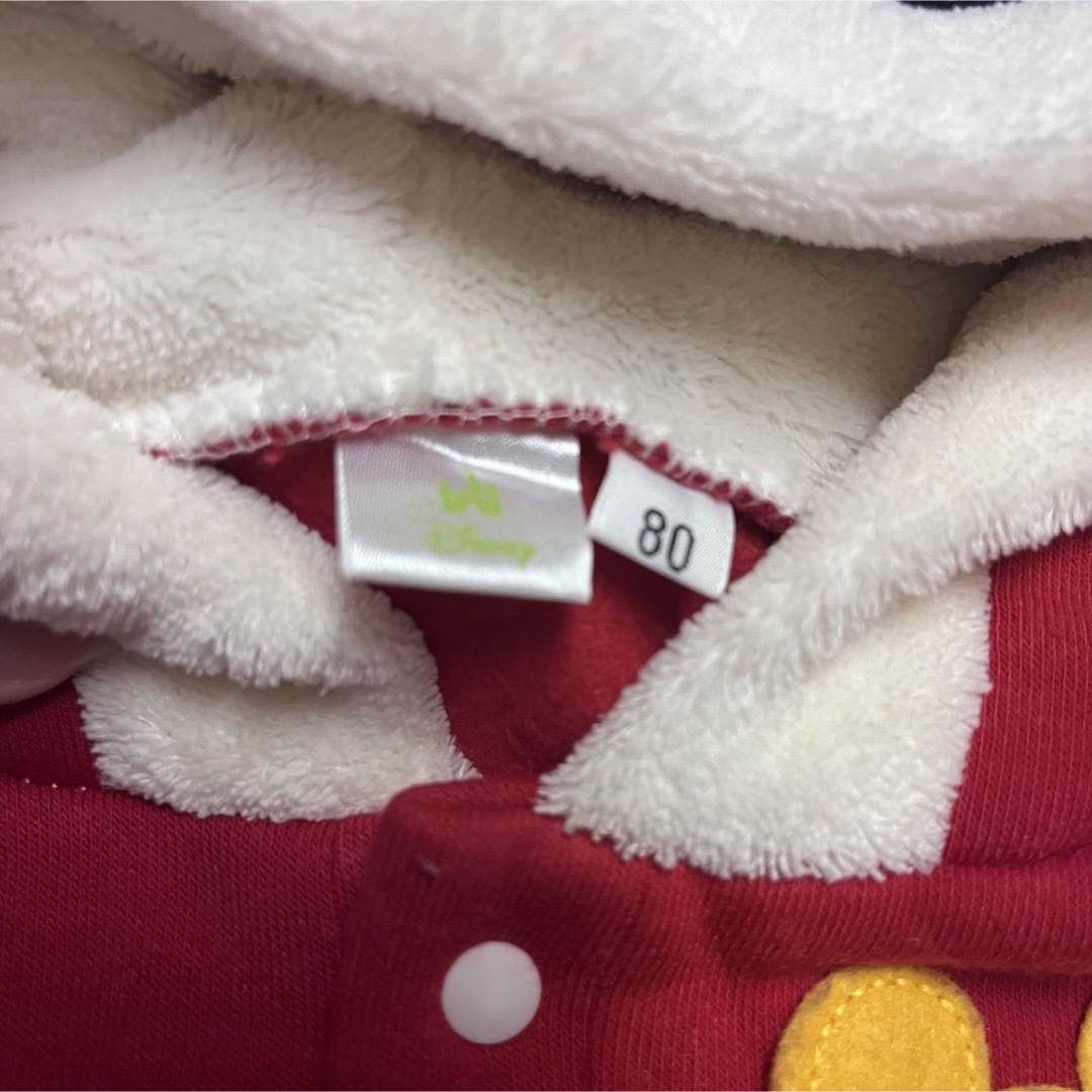 babyGAP(ベビーギャップ)のサンタ　ミッキー　ベビー服 キッズ/ベビー/マタニティのベビー服(~85cm)(ロンパース)の商品写真