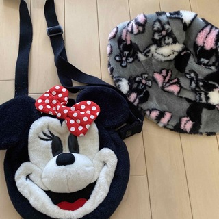 ディズニー(Disney)のミニー　帽子＆ポシェット(その他)