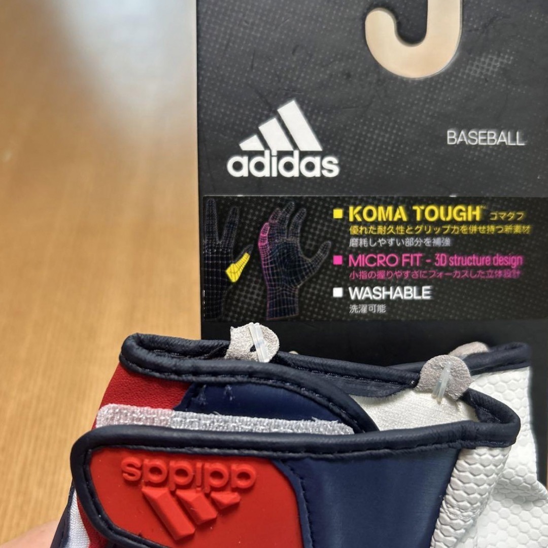 adidas(アディダス)の【新品】adidas アディダス バッティング 手袋 グローブ スポーツ/アウトドアの野球(グローブ)の商品写真