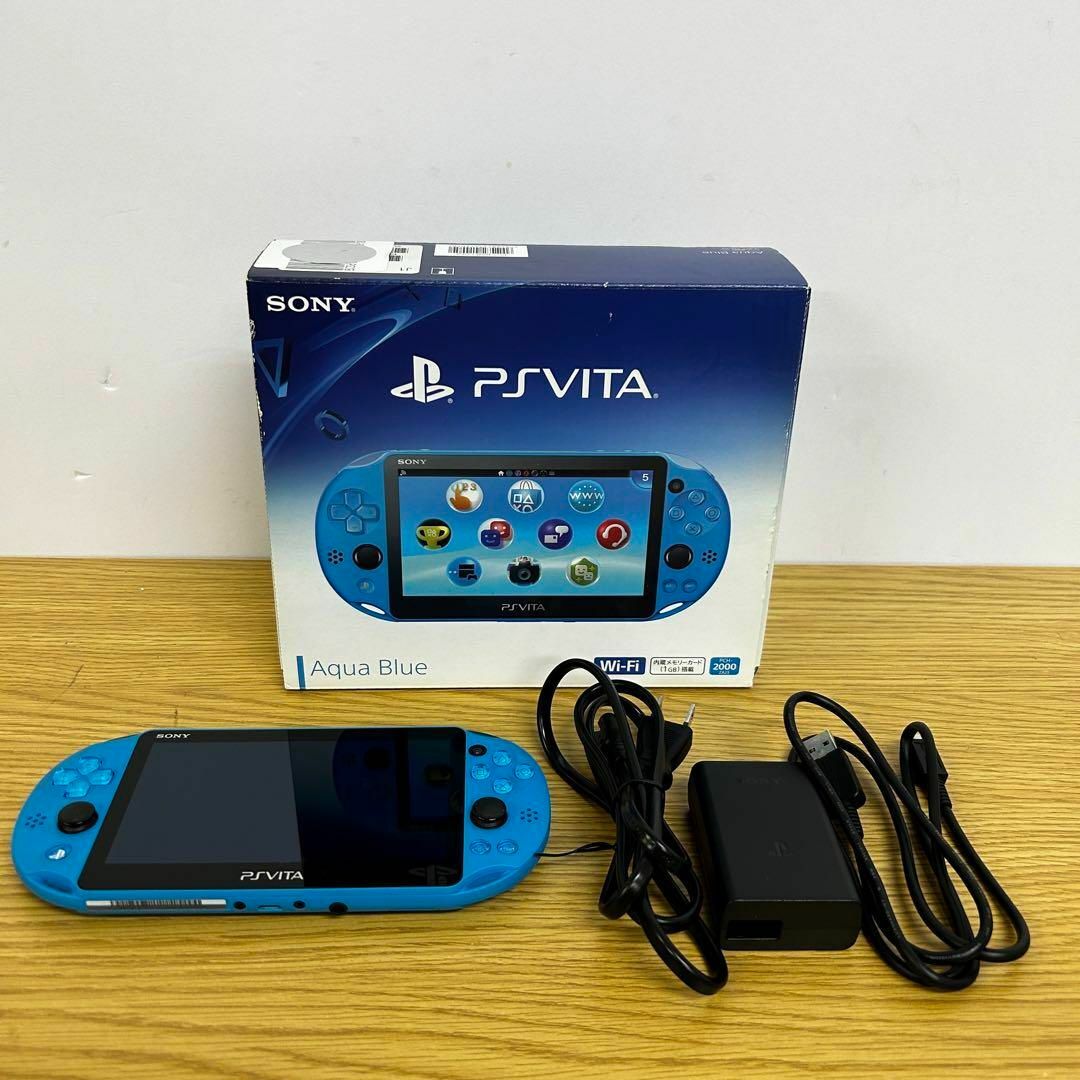 PlayStation Vita - SONY PSVITA PCH-2000 ZA23 アクアブルー 充電器