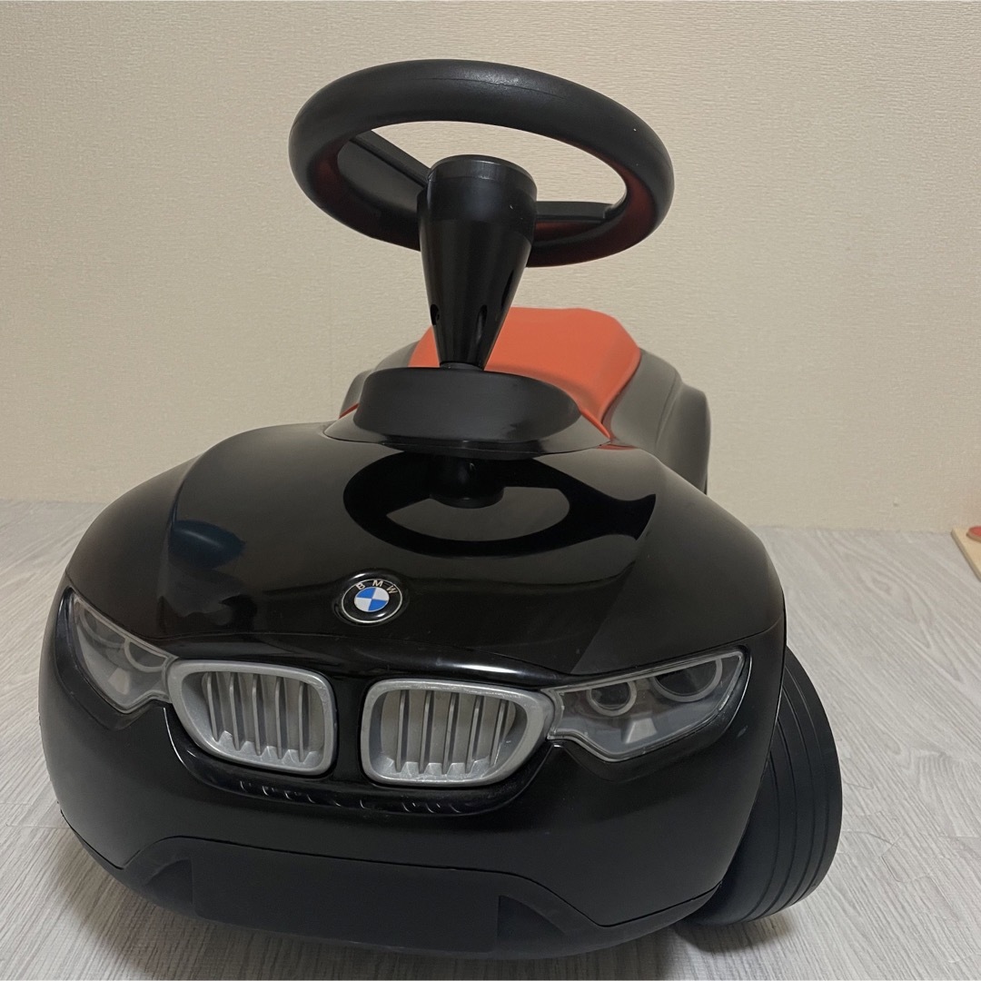 BMW - 美品BMW純正 ベビーレーサー3ブラック/オレンジ 乗用玩具 足けり