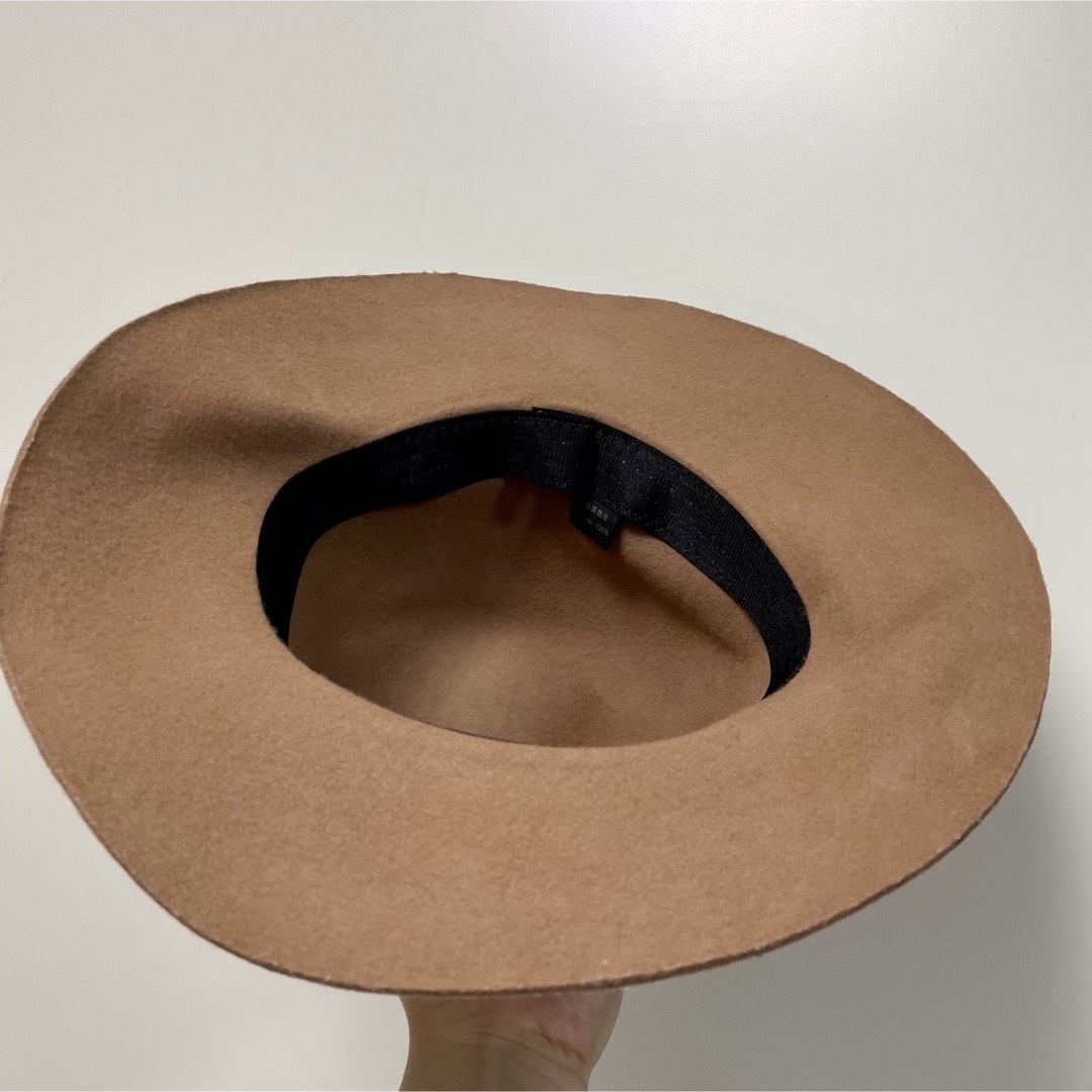 【美品】中折れハット（ ノーブランド キャメル ） レディースの帽子(ハット)の商品写真