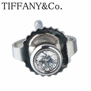 ティファニー(Tiffany & Co.)のティファニー ダイヤピアス バイザヤード 片方 PT950 枠3.5mm TIFFANY【14348】(ピアス)