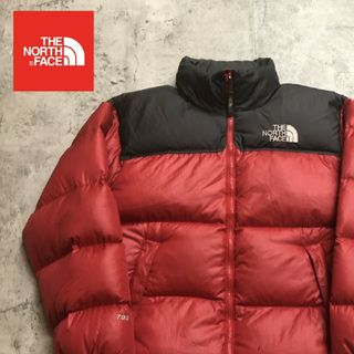 ノースフェイス(THE NORTH FACE) ダウンジャケット(メンズ)（レッド ...