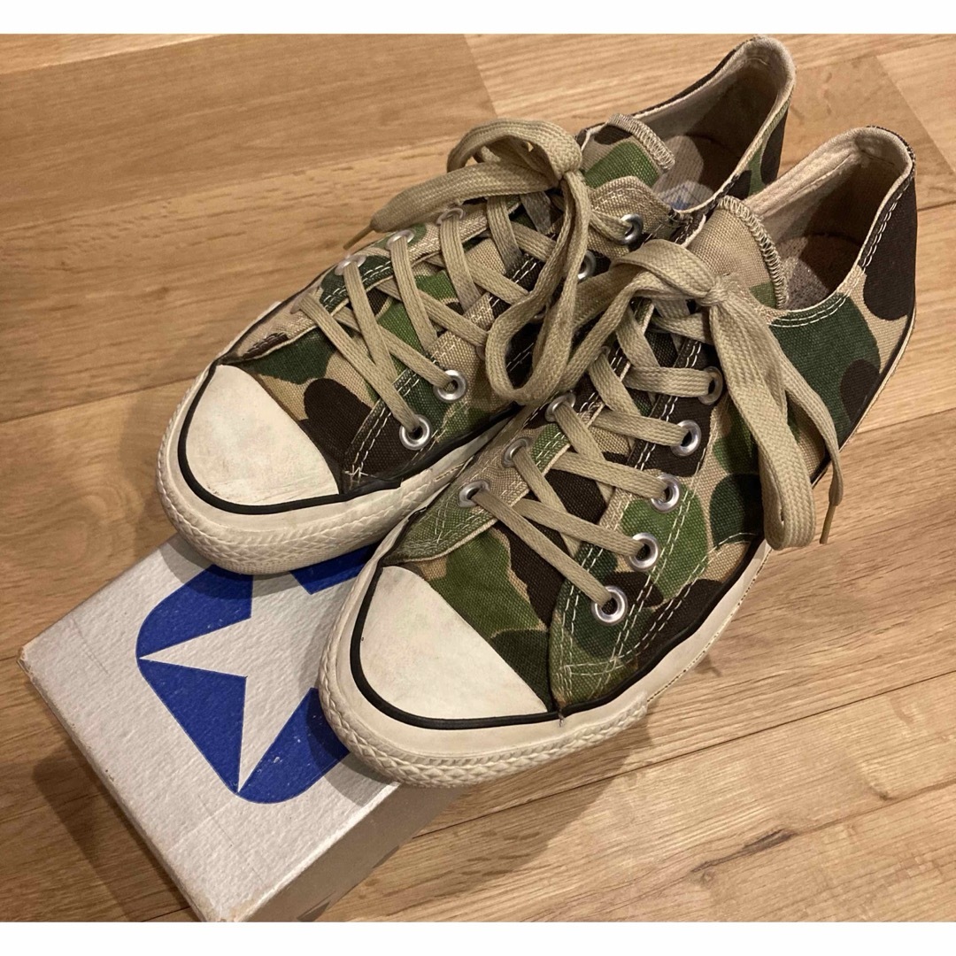 美品‼️コンバース　オールスター　USA製　24cm 迷彩　83 camo 銀箱