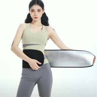 新品★ダイエットベルト サウナベルト シェイプアップベルト（ブラック）(その他)