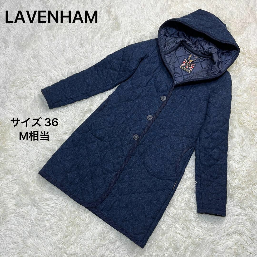 新品☆LAVENHAMラベンハム  ブランドン　ネイビー 36