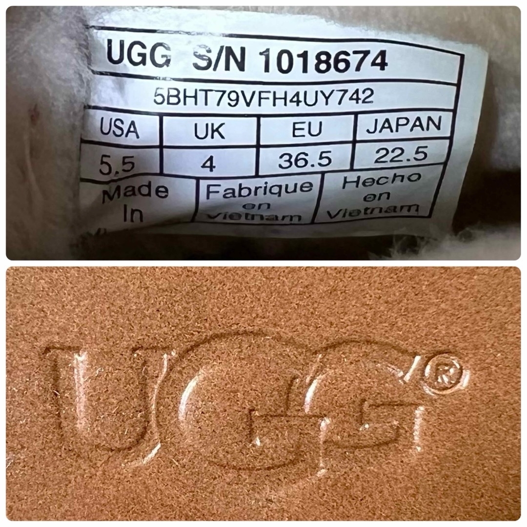 UGG(アグ)の【美品】UGG JERENEジャリーン レースアップブーツ ブラウン 22.5 レディースの靴/シューズ(ブーツ)の商品写真