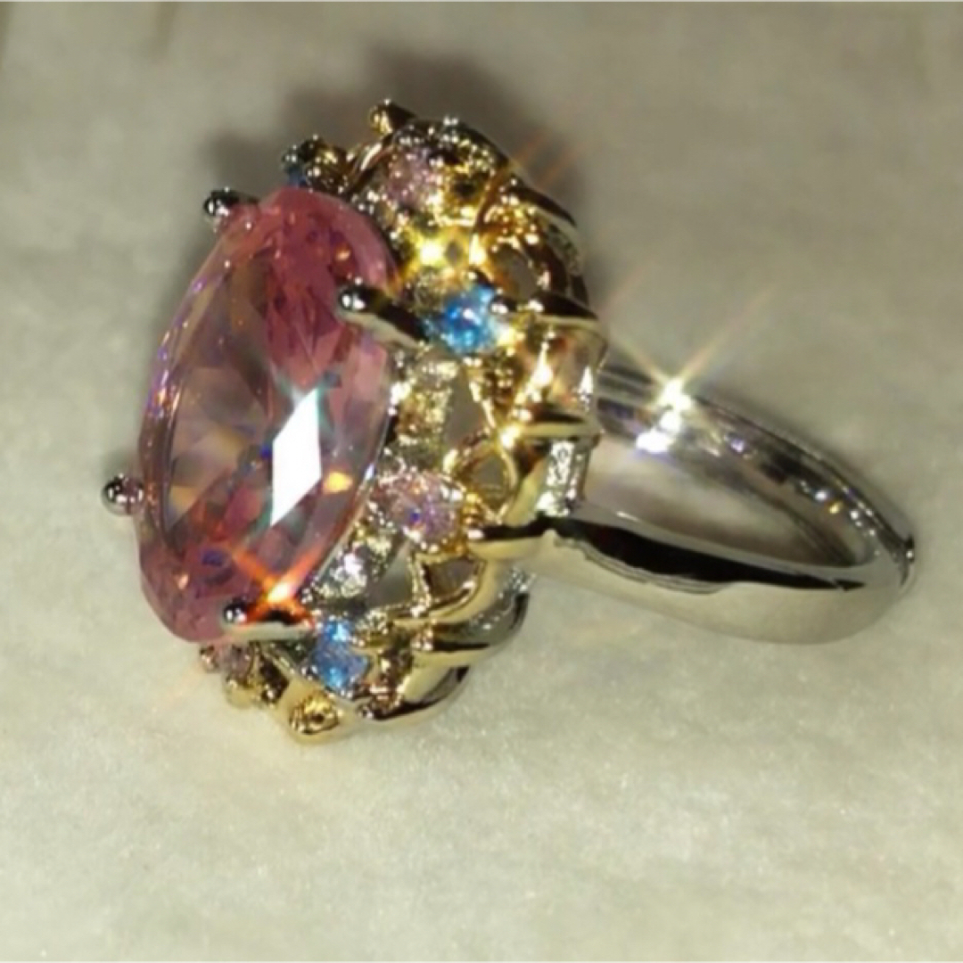 ピンクダイヤモンドの指輪 調整可能 5g 非磁性 レディースのアクセサリー(リング(指輪))の商品写真
