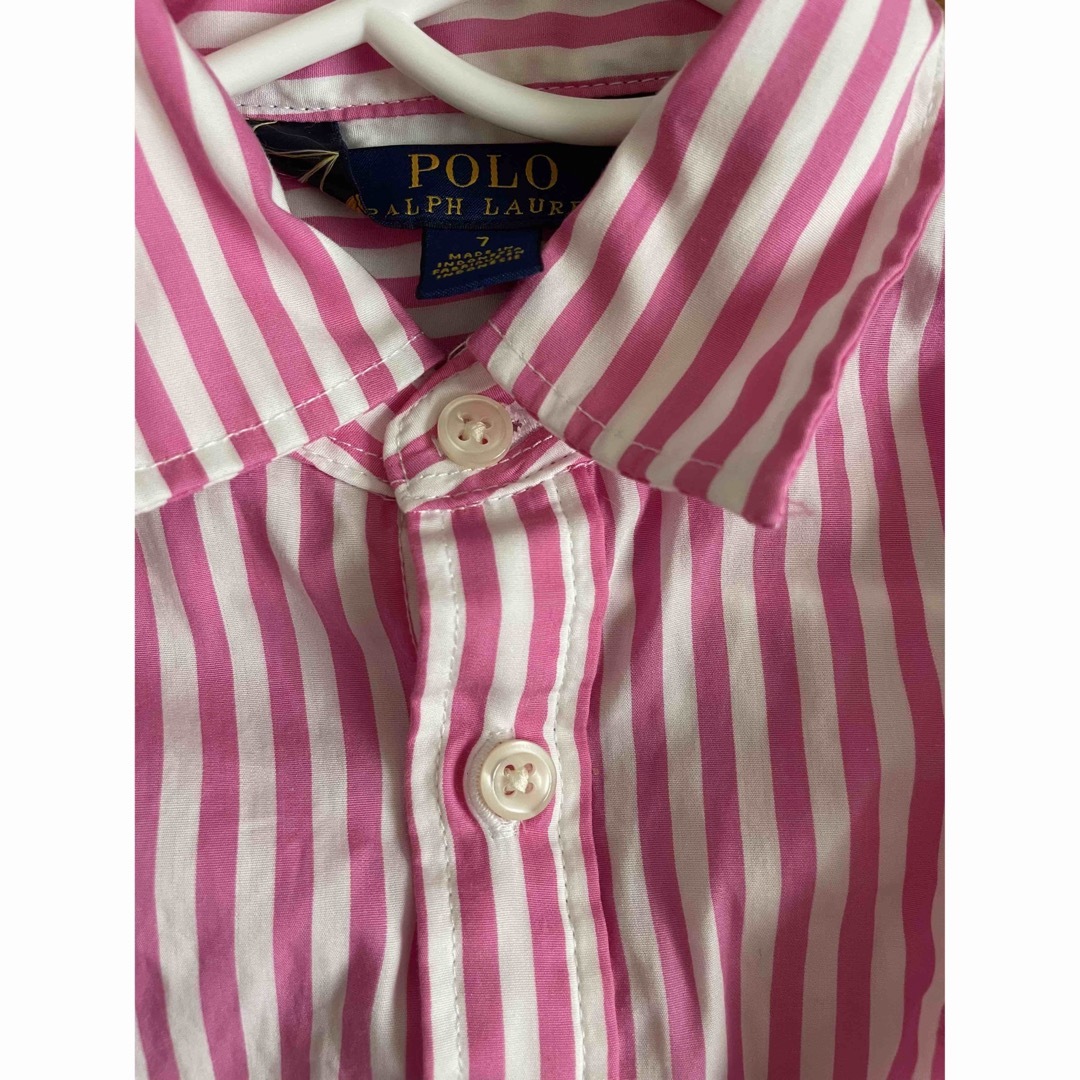 POLO RALPH LAUREN(ポロラルフローレン)のPOLO シャツワンピース　130cm キッズ/ベビー/マタニティのキッズ服女の子用(90cm~)(ワンピース)の商品写真