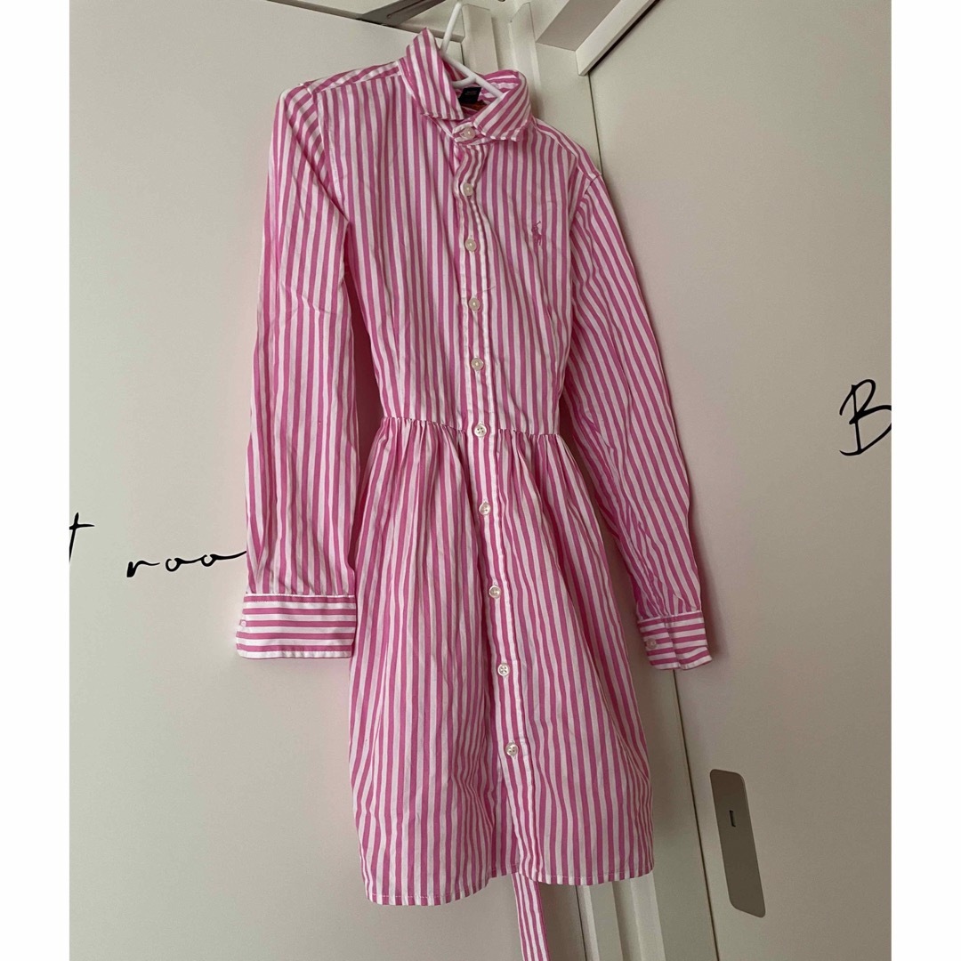 POLO RALPH LAUREN(ポロラルフローレン)のPOLO シャツワンピース　130cm キッズ/ベビー/マタニティのキッズ服女の子用(90cm~)(ワンピース)の商品写真