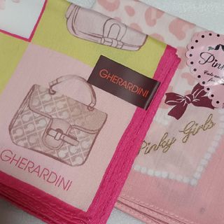 ゲラルディーニ(GHERARDINI)の値下げ📌ゲラルディーニ&ピンキーガールズ☆大判ハンカチ２枚セット👜(ハンカチ)