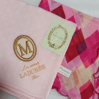 ラデュレ(LADUREE)の値下げ📌ラデュレ&ピンキー&ダイアン☆大判ハンカチ２枚セット(ハンカチ)