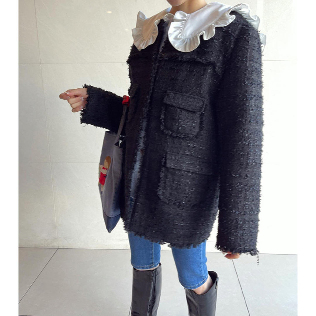 新品BibiyビビィツイードジャケットELISE TWEED JACKE