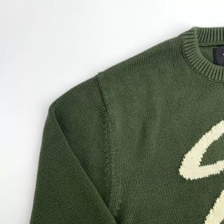 STUSSY - STUSSY XLサイズ ステューシー ニットセーター グリーン 